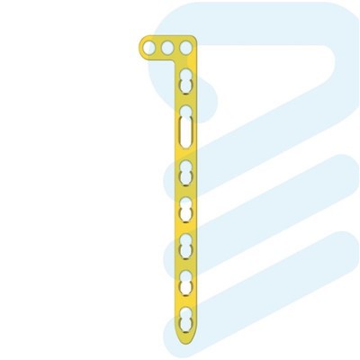 L Placa de travamento de contraforte de forma